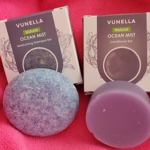 Vunella Ocean Mist Shampoo & Conditioner Bars